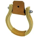 STIRRUP OXBOW WOOD W/LEATHER TREAD 3NECK