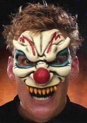 Evil Clown Chinless Costume Mask