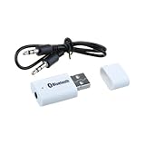VicTsing Portable USB Bluetooth Audio Music Streaming Receiver Adapter with 3.5 mm Stereo Output White