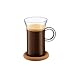 Shin Bistro Set of 2 Coffee Cups with Cork Coasters By Bodum