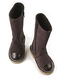 L'Amour Brown *Snake Skin Toe* Boots