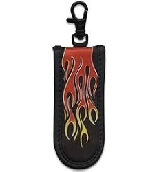 USB Flash Drive Case-black w/ Flames