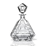 28 oz. Clear Crystal Triangle Decanter - Metropolis Collection