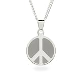 Stainless Steel Peace Sign Pendant