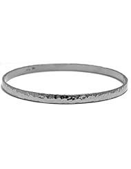 CleverEves 18Kt White Gold Slip-On 4.6mm Bangle