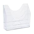 Rubbermaid Three-Pocket File Folder Organizer, Plastic, 13 x 3.5 x 11.5 Inches, Clear (96050ROS)