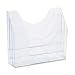 Rubbermaid Three-Pocket File Folder Organizer, Plastic, 13 x 3.5 x 11.5 Inches, Clear (96050ROS)