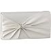 Coloriffics Handbags Pleated Dyeable Satin Evening Bag