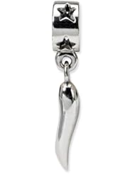 Sterling Silver Italian Horn Dangle Bead