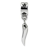 SS Reflections Italian Horn Dangle Bead