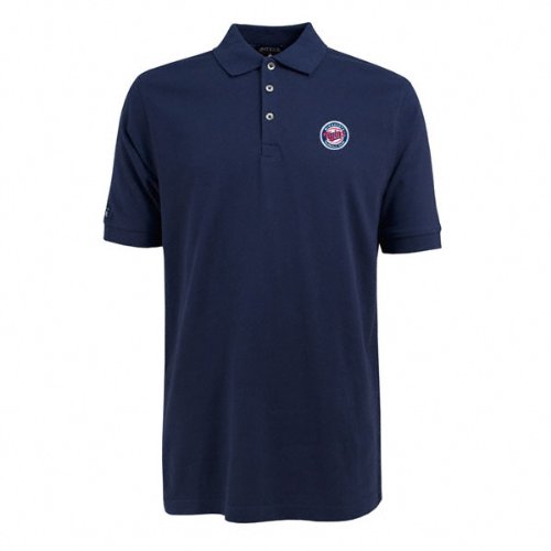 Minnesota Twins Navy Classic Pique Stainguard Polo Shirt