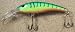 JLVLures JLV Lures Curved Minnow Freshwater Diver Glitter Firetiger : Walleye Sauger Pike Bass Steelhead Crankbait Deep Troll Tantalizing Curve Body Wobble Kicking Rattle Rattling Trolling Casting Cast Treble Bronze Hook Darting Structure Fishing Gravel Bottom Rock Stump