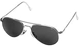 AO American Optical Flight Gear General Series Sunglasses, Silver Frame, True Color (Gray) 30577