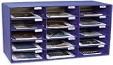 Mail Box, 15 Slots, 12-1/2x10x3 Slots, Blue, Sold as 1 each
