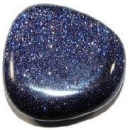 3 x Blue Goldstone Tumblestones