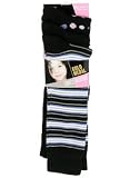 Girls' Fashion Knee High Socks, 3 Pack