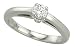 14K White Gold Diamond Engagement Ring