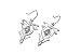 The Lord of the Rings 925 silver Heraldic Earrings