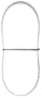 DELTA 28-580 12-Inch & 16-Inch Band Saw Blade 1/2-Inch x 82-Inch 3 TPI