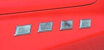 Universal all Chrome Trapazoid Port Accent / Fender Vent