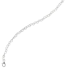 ARMBAND F�R KINDER MIT HERZEN HERZCHEN STERLINGSILBER