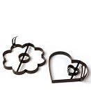 Product details for Amco Heart and daisy pancake molds Set of 2