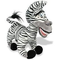 14" Madagascar Plush Marty Zebra