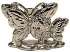 Pewter Butterflies Place Card Holder, Silver, Set of 12