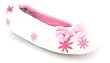 Womens White Ballerina Slippers With Bow - White - UK 3-9
