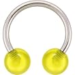 Horseshoe - Shimmering Gold Circular Barbell