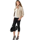 MICHAEL Michael Kors Cotton Twill Cropped Boyfriend Jacket & Sleeveless Tie-Neck Silk Top