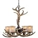 Faux Antler 26 Wide 4-Light Chandelier
