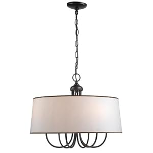 World Imports Lighting 1336-29 Brisbane 6-Light Inverted Pendant, Euro Bronze