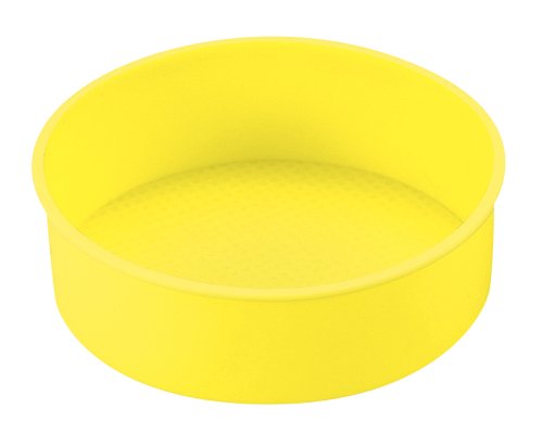 パール金属 スイートクロスハート2 シリコーン デコレーションケーキ焼型19cm イエロー D-1578