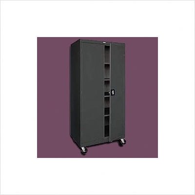 Transport Four Shelf Extra Large Mobile Storage Color Charcoal
