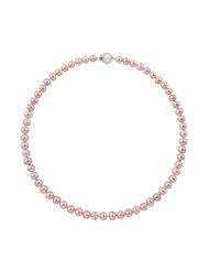 10-11mm 18" Pink Freshwater Pearl Necklace "A" with Sterling Silver Ball Clasp in Gift Box