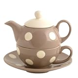 31wsGBD GfL. SL160  Rayware Caluso Taupe Tea For One With Saucer
