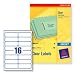 Avery Clear Addressing Labels 16 Per Sheet 99.1x33.9mm Ref J