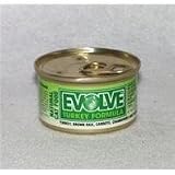 Evolve Turkey Formula Natural Cat Food (24 3 oz ez oPENGUIN cans)