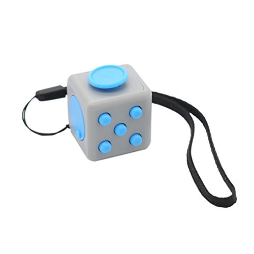 OVERMAL Fun 6 Sided Fidget Cube Dice Anxiety Attention Stress Relief Xmas Adults Toy
