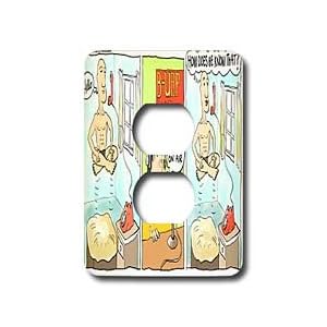 Londons Times Funny Society Cartoons - Metaphysical Talk Radio - Light Switch Covers - 2... by 