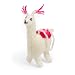 Wool and Acrylic White Ornament-Llama 