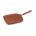 Earth Pan II by Farberware 11-Inch Square Griddle, Terra Cotta