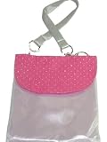 Hot Pink Messenger Bag Handbag with Stars & Bling