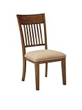 Ashley Furniture Signature Design Shallibay Dining UPH Side Chair, Light Brown, Set of 2