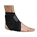 My Pro Supports Ankle Foot Support Neoprene Elastic Adjustable Pain Injury Relief (Small / Medium, Black)