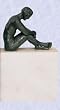 Young Man Beside the Sea statue great bookend sculpture (Digital Angel Decor)