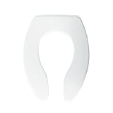 Bemis 1655CT000 Elongated Open Front Less Cover with Check Hinge Toilet Seat, White Bemis 1655CT000 Elongated Open Front Less Cover with Check Hinge Toilet Seat, White