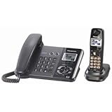 Panasonic  DECT 6.0 2-Line Black Corded Cordless Telephone (KX-TG9391T)