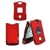 Motorola Razr V3 V3c V3m Red Rubberize Crystal Case Cover